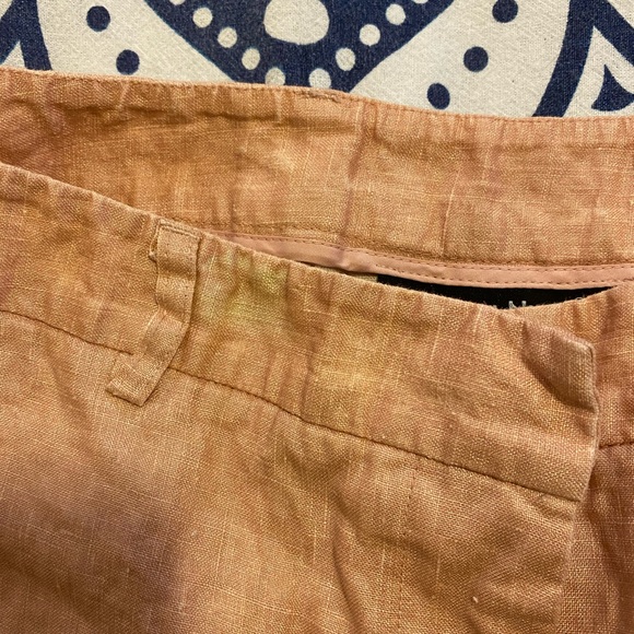 CAPRI!💙👖BIANCA NYGARD CROPS!👖💙10 RUN SMALL BEAUTIFUL METALLIC PEACH PINK EUC - Picture 4 of 16